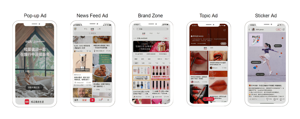 Xiaohongshu's ad formats